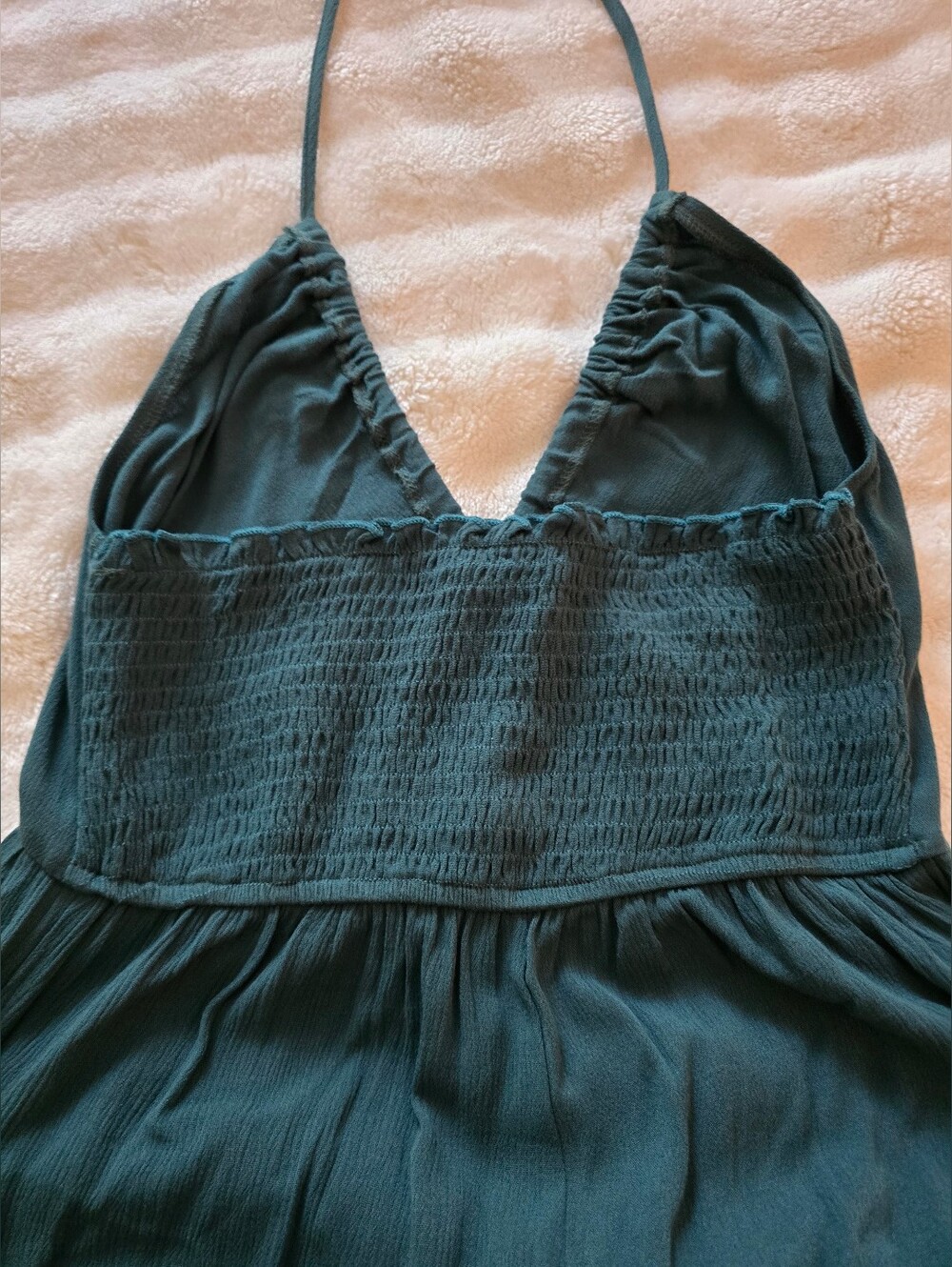 Cupshe Dark Green Plunge Halter Jogger Jumpsuit - Picture 5 of 8